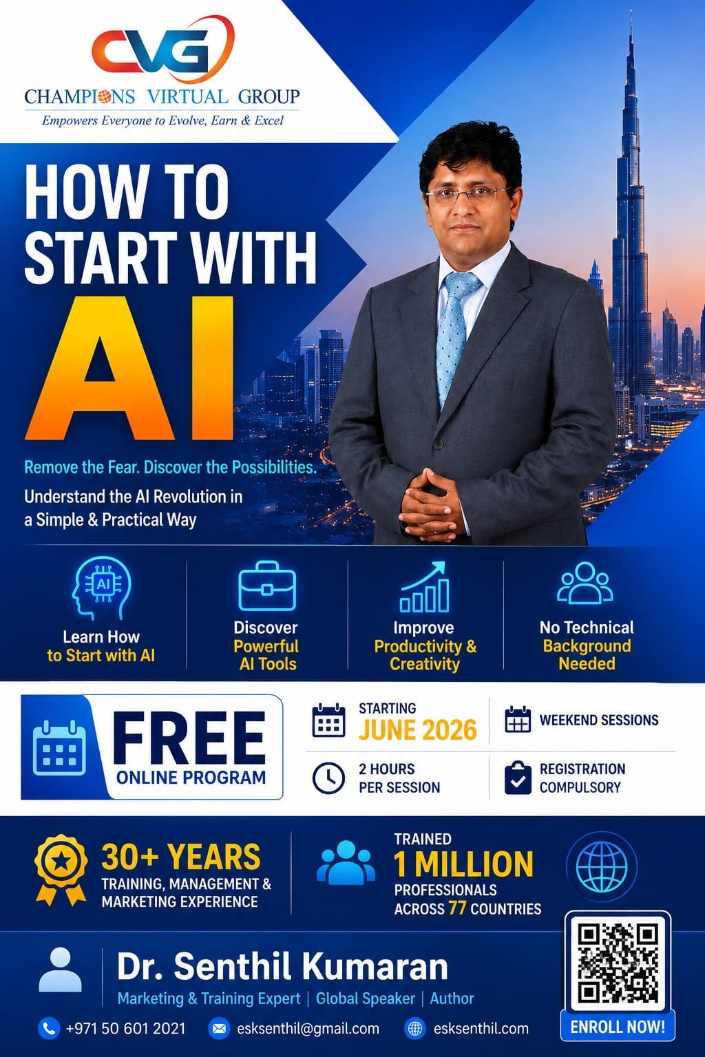 How to Start with AI — Champions Virtual Group Free Online Program